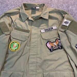 Vintage Helikon-Tex Men's XL US American Legion Army Military Jacket Patches